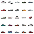 100 Cartoon Car Stickers for Laptop and Phone Decor