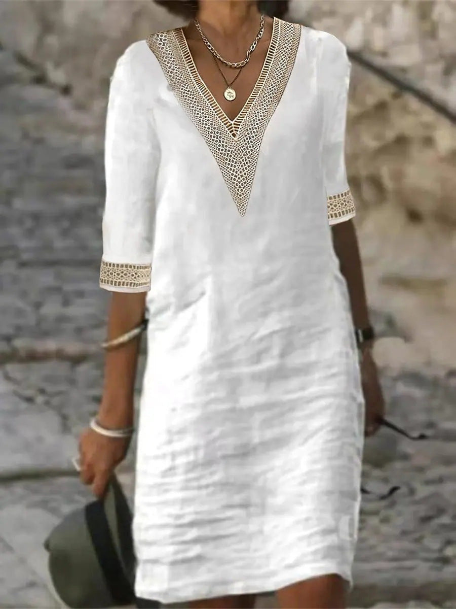 YZ1224 Women's Casual Loose Dress for Fall/Winter
