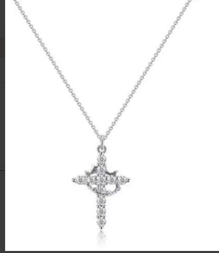 Crown Cross Necklace