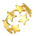 Vintage Adjustable Small Star Ring for Women