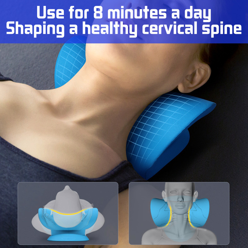 Cervical Spine Stretch Neck Stretcher & Massage Pillow