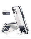 Electroplated Transparent Bracket Phone Case Cover