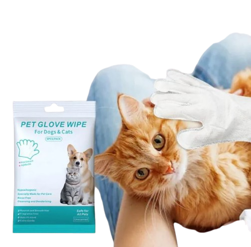 Pet Cleaning Gloves & Wipes