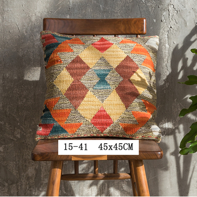 Handmade Nordic Bohemian Retro Wool Pillow from Pakistan
